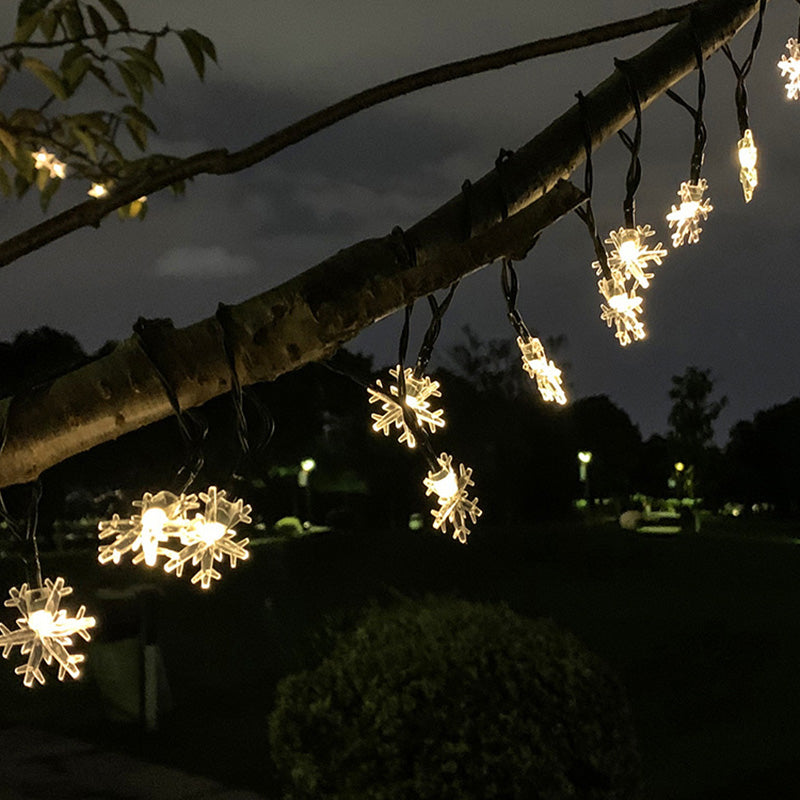 BowLift | Modern Art Deco Waterproof Solar PVC Rubber Acrylic Snow Bee Ball Crystal Ball Teardrop LED String Lights Outdoor Light For Garden