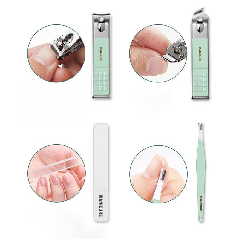 Nail clipper portable set (12/16 pieces) | Bowlift