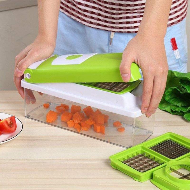 BowLift | SlicePro 12-in-1 Vegetable Slicer – Multifunctional Cutting and Grating System for the Kitchen