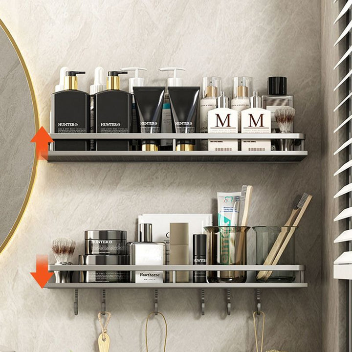 BowLift | Minimalism Matte Metal Bathroom Accessory Set Modern Bathroom Rack