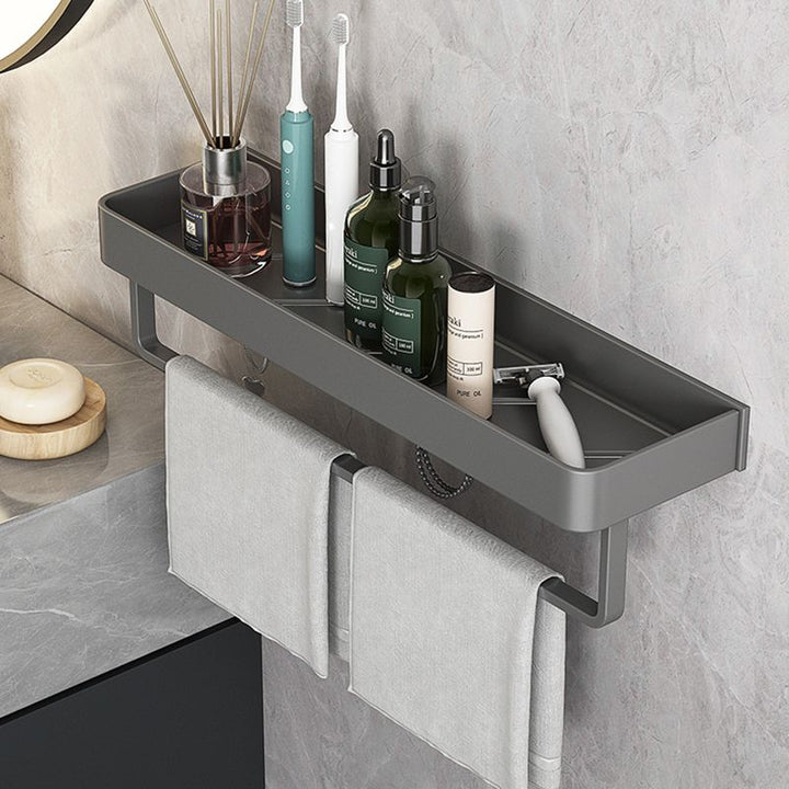 BowLift | Minimalist Matte Metal Bathroom Accessory Set Modern Bathroom Shelf