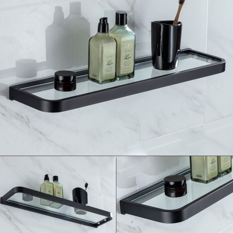 BowLift | Modern Classic Bathroom Accessories Set in Stainless Steel Matte Black Bathrobe Hook/Towel Ring Bar