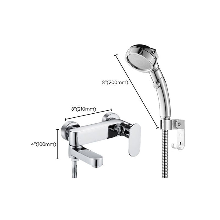 BowLift | Modern Wall-Mounted Bathtub Faucet Trim Metal Single-Lever Bathtub Faucet Trim