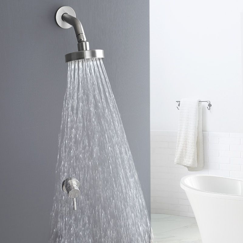 BowLift | Stainless Steel Shower Combination Round Fixed Shower Head with Shower Arm