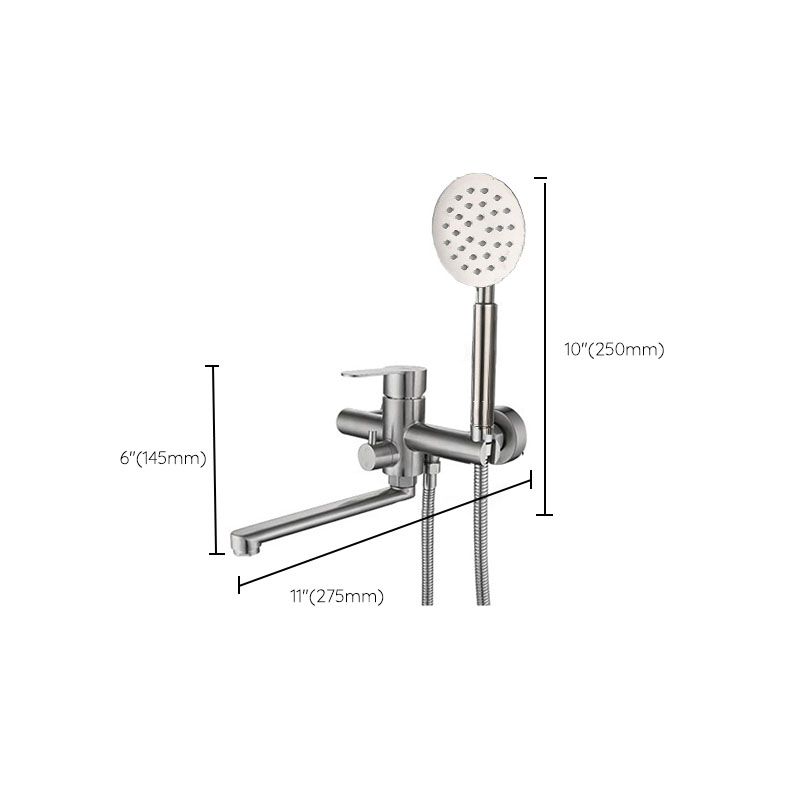 BowLift | Bathroom Bathtub Faucet Lever Handheld Shower Bathtub Faucet