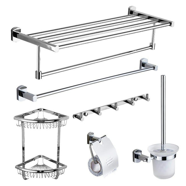 BowLift | Modern bathroom accessory set paper holder towel bar stainless steel bathroom set