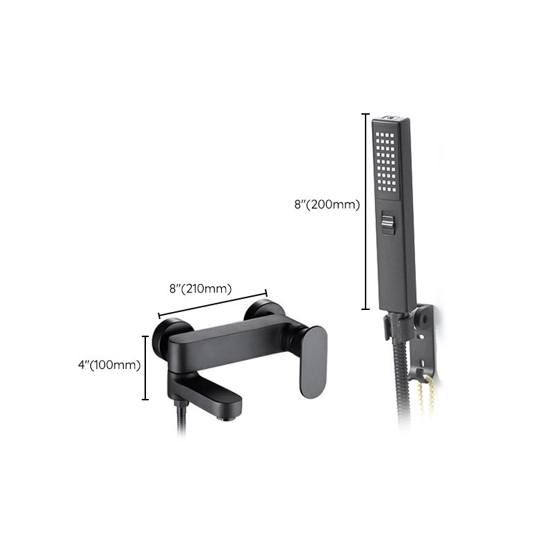 BowLift | Modern Wall-Mounted Bathtub Faucet Trim Metal Single-Lever Bathtub Faucet Trim