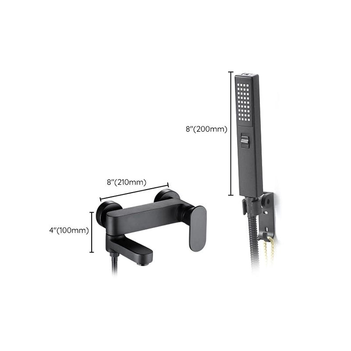 BowLift | Modern Wall-Mounted Bathtub Faucet Trim Metal Single-Lever Bathtub Faucet Trim
