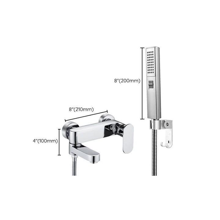 BowLift | Modern Wall-Mounted Bathtub Faucet Trim Metal Single-Lever Bathtub Faucet Trim