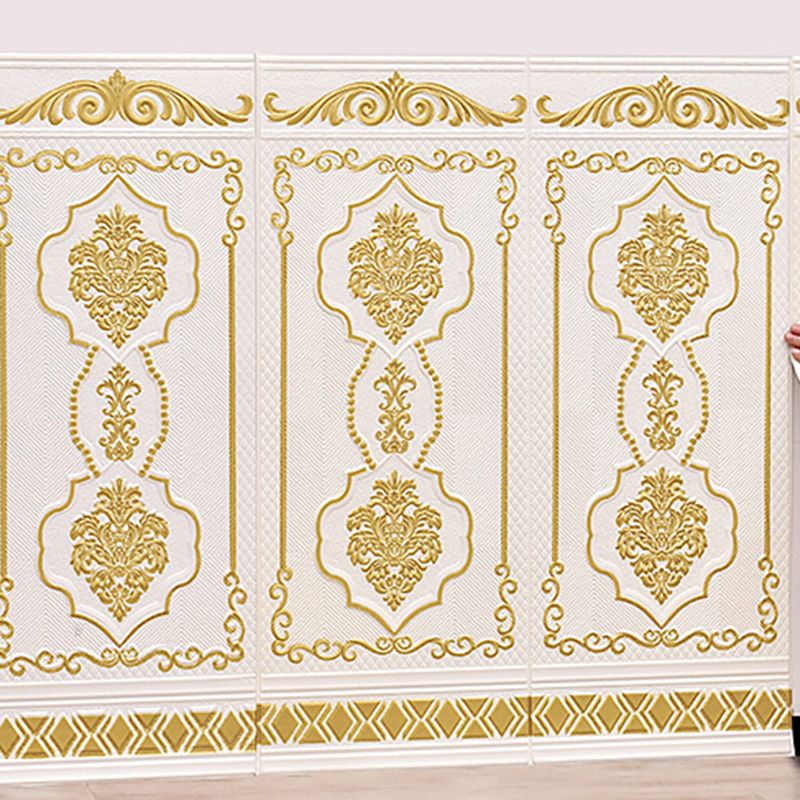 BowLift | 3D embossed wall panel Glam style waterproof wall panel for the living room