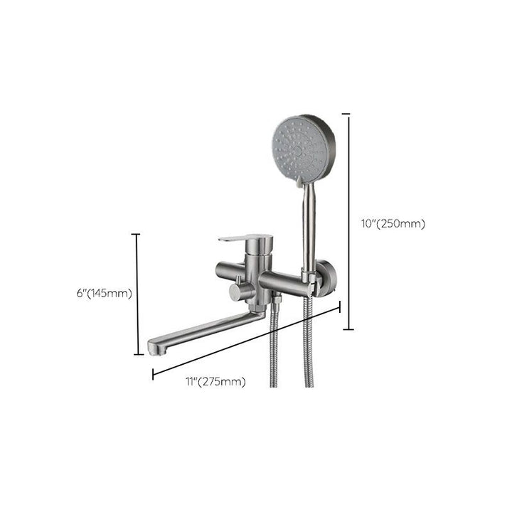 BowLift | Bathroom Bathtub Faucet Lever Handheld Shower Bathtub Faucet