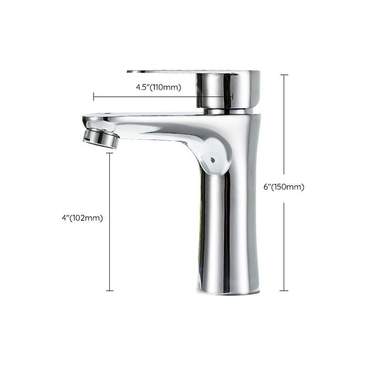 BowLift | Contemporary Stainless Steel Sink Faucet Lever Handles Low Arc Sink Faucet