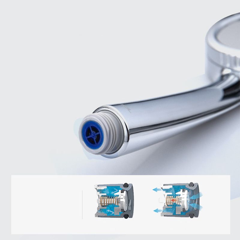 BowLift | Modern handheld shower head 5 spray patterns chrome round wall mounted shower head