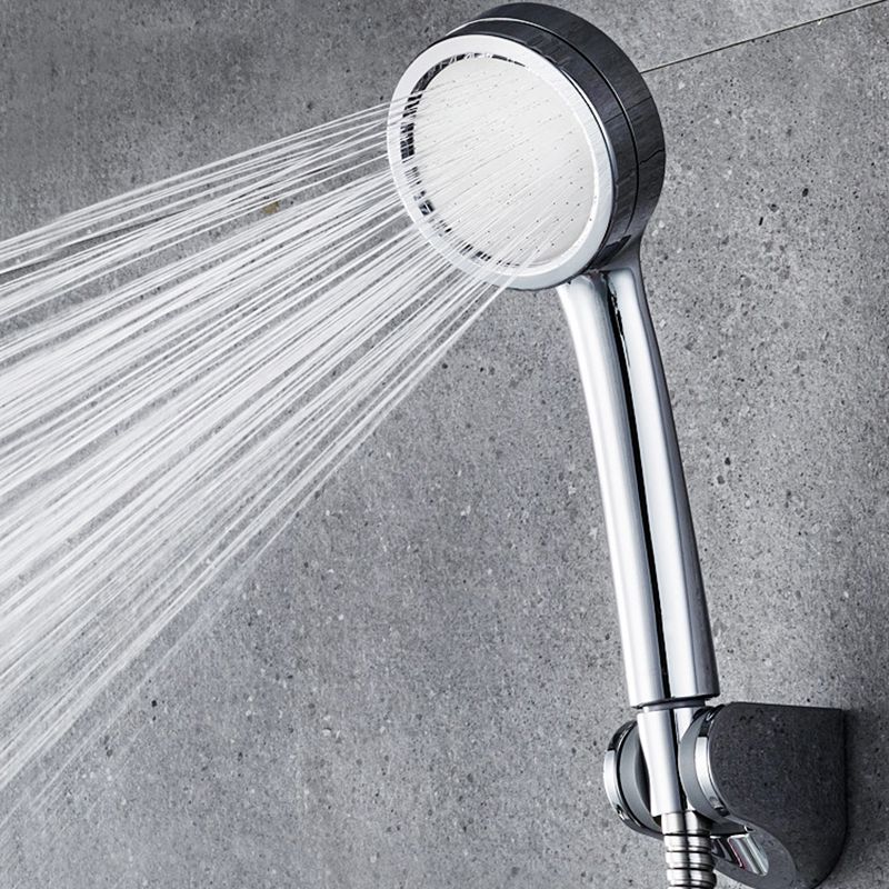 BowLift | Modern handheld shower head 5 spray patterns chrome round wall mounted shower head