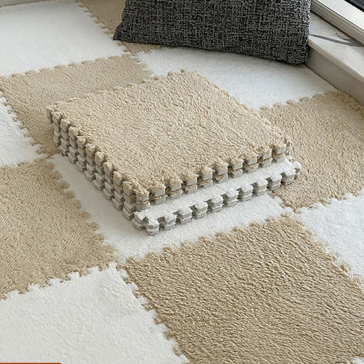 BowLift | Modern Carpet Tiles Level Loop Plug-in System Square Bedroom Carpet Tiles