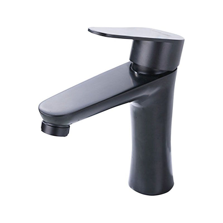 BowLift | Contemporary Stainless Steel Sink Faucet Lever Handles Low Arc Sink Faucet
