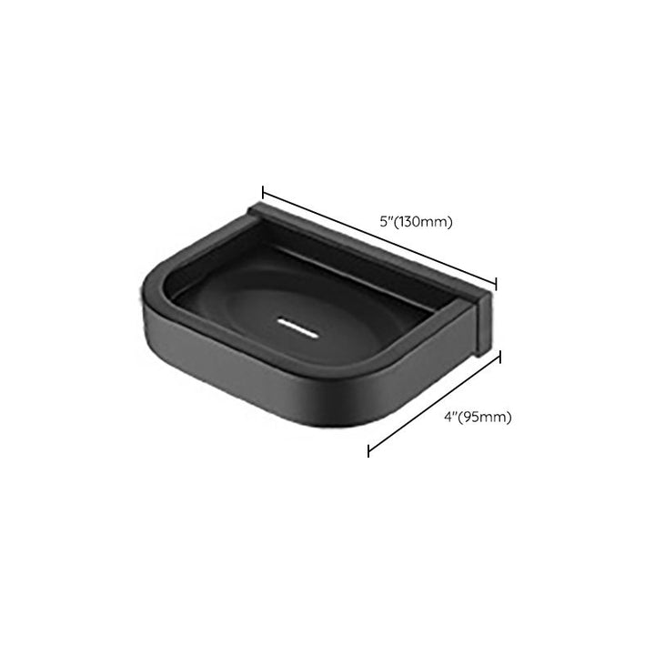 BowLift | Modern Classic Bathroom Accessories Set in Stainless Steel Matte Black Bathrobe Hook/Towel Ring Bar