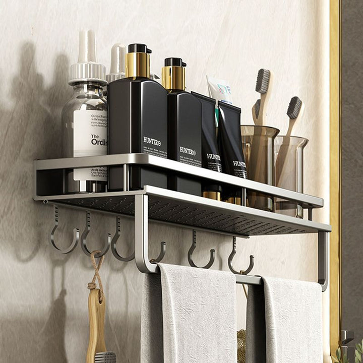 BowLift | Minimalism Matte Metal Bathroom Accessory Set Modern Bathroom Rack