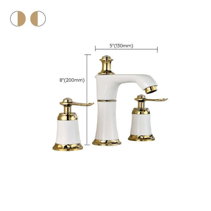 BowLift | Glam Bathtub Faucet Trim Deck Mounted Lever Handle Swivel Spout Bathtub Faucet