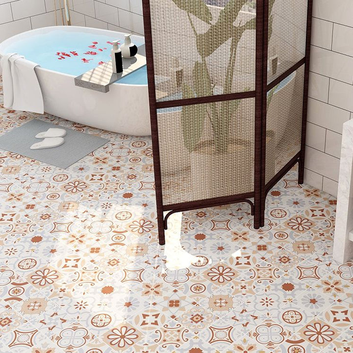 BowLift | Modern Vinyl Flooring Planks Porcelain Tile Look Self-Adhesive Vinyl Floors