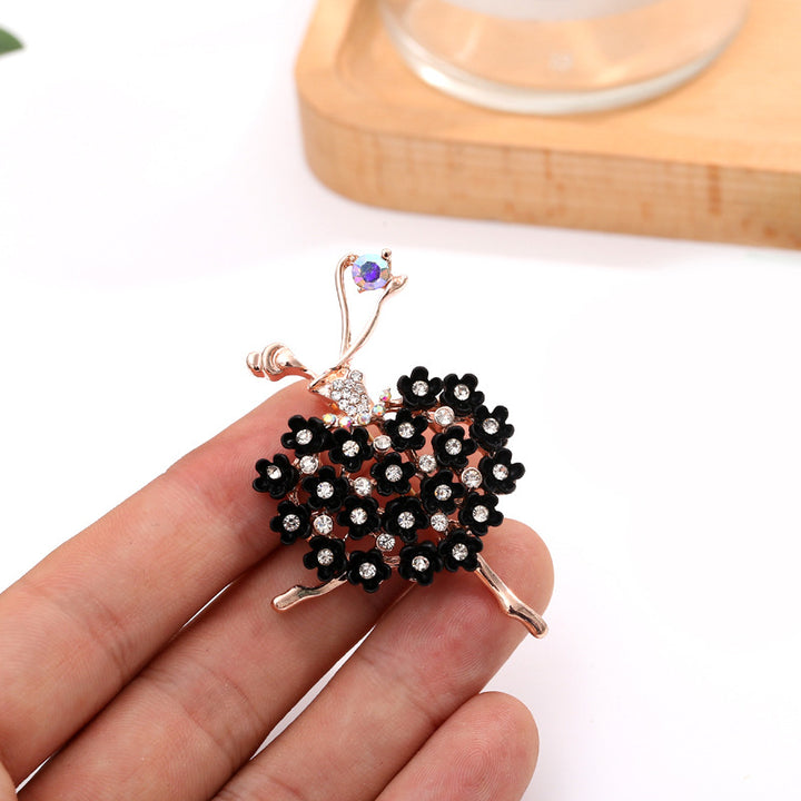 Ballet-Inspired Flower Brooch Bowlift