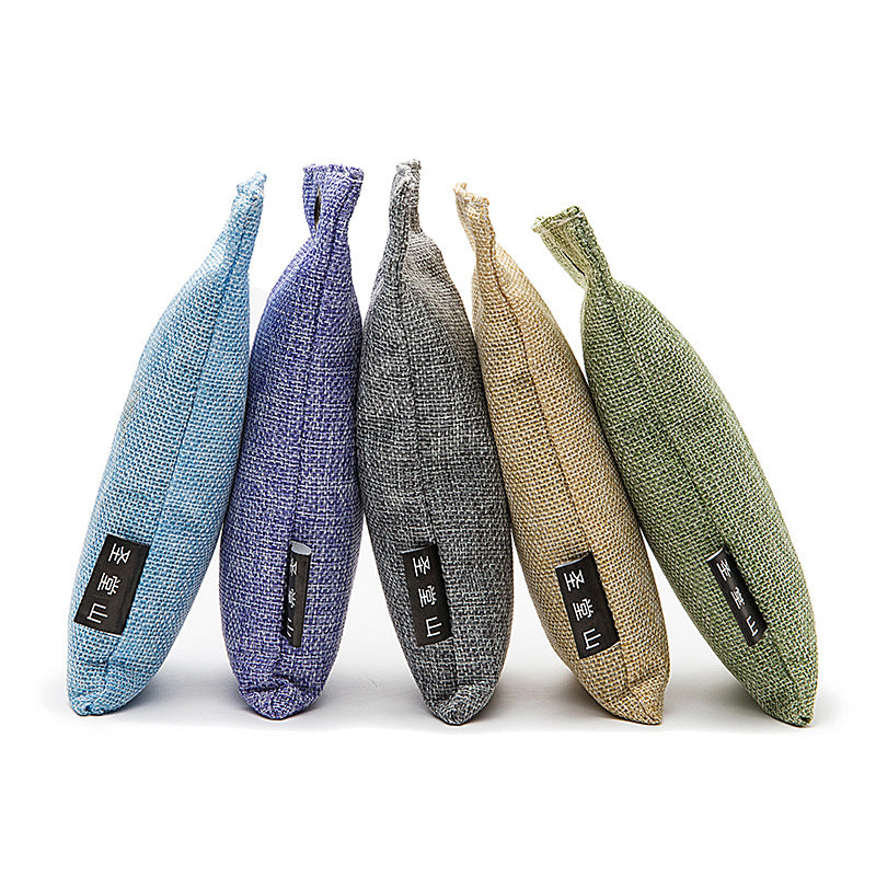 Natural bamboo charcoal air purifier sachet with metal grommet Bowlift