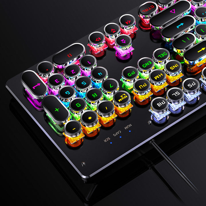 Retro Mechanical Gaming Keyboard Bowlift