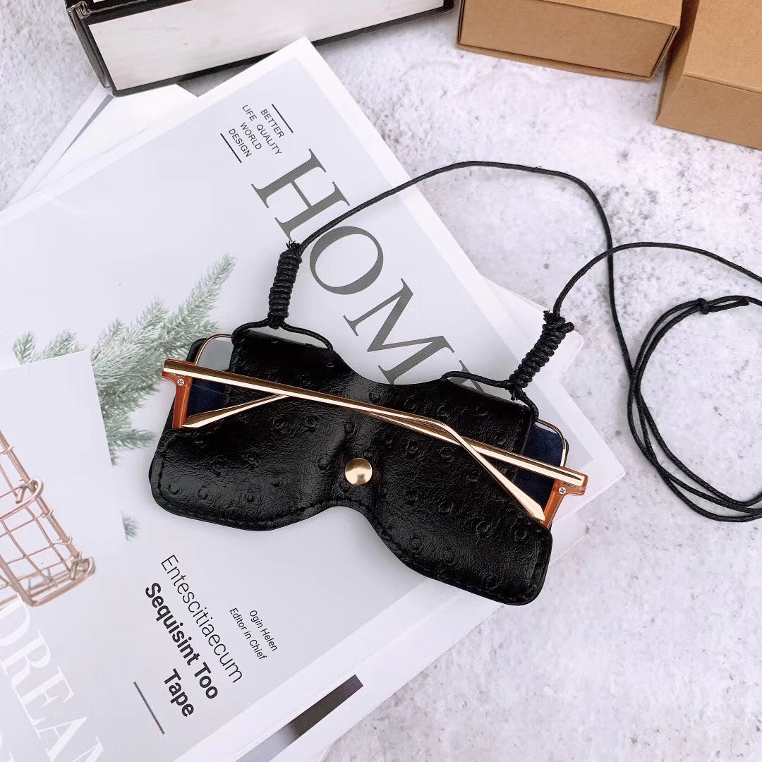 Decorative Leather Eyewear Case Bowlift