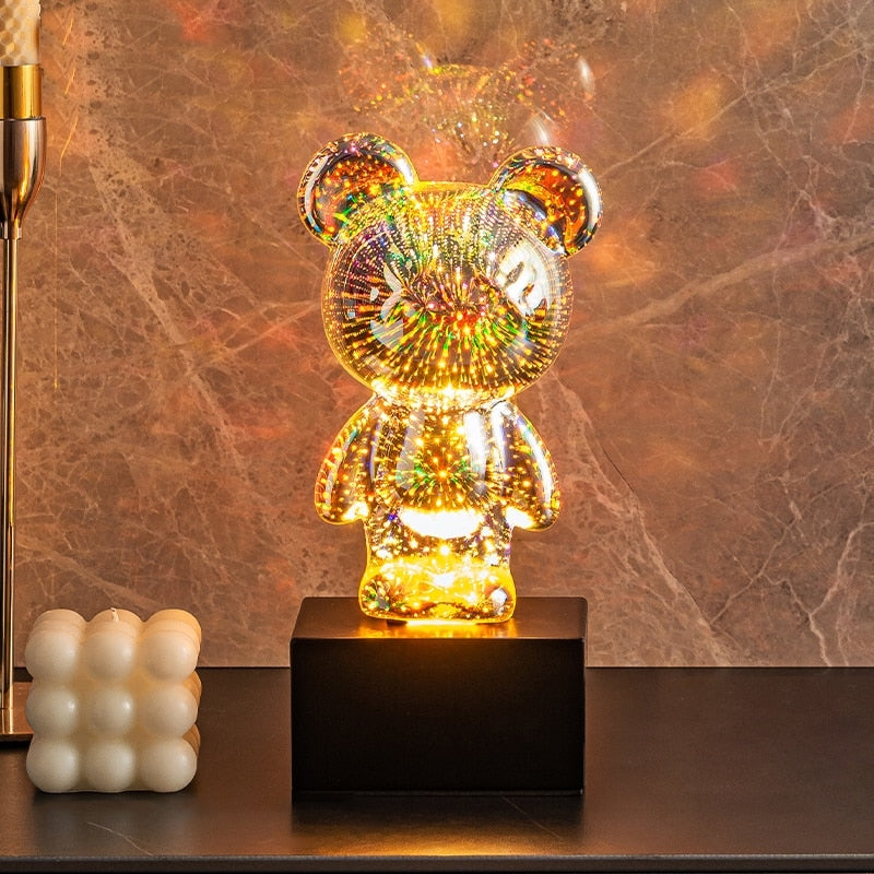 BowLift | LED Bear Fireworks Night Lamp