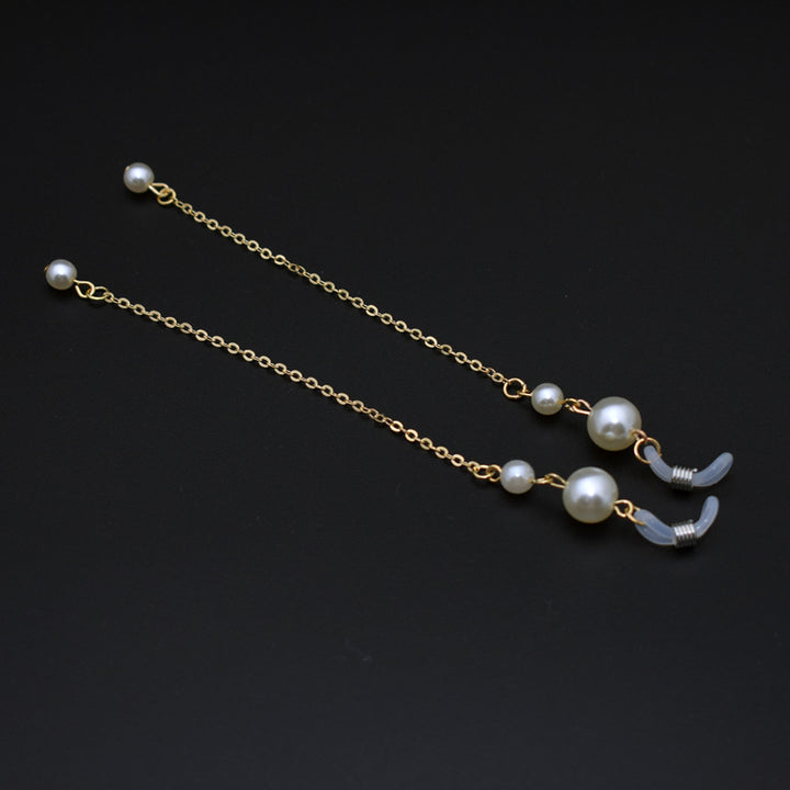 Elegant Long Pearl Chain Eyewear Holder Bowlift