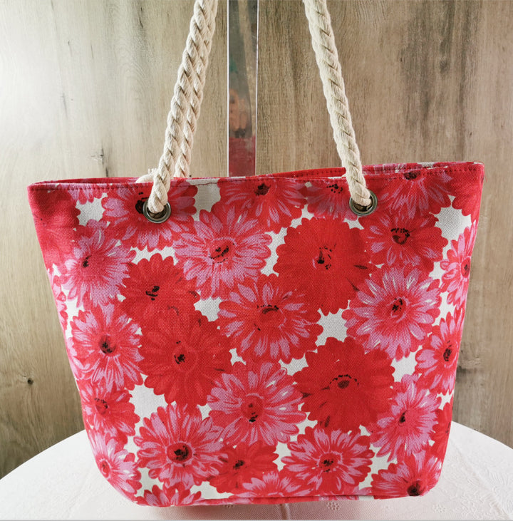 Flower Pattern Beach Bag Bowlift