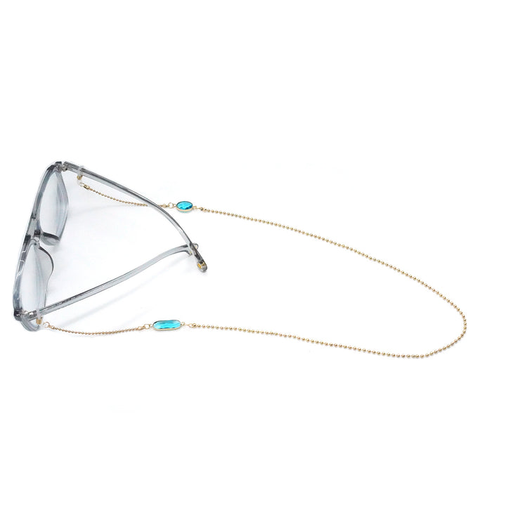 Elegant Gemstone Glasses Chain Bowlift