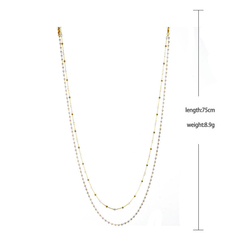 Chain-Linked Fashionable Eyewear Holder Bowlift