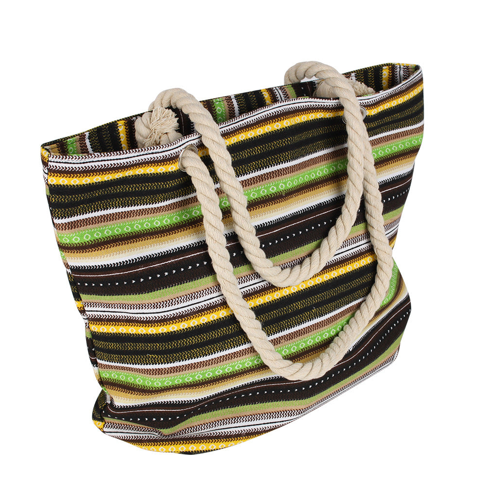 Colorful cotton striped bag Bowlift