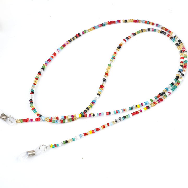 Colorful Beaded Eyewear Retainer Chain Bowlift