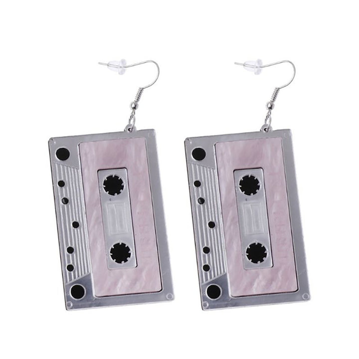 Retro-Inspired Cassette Tape Earrings Bowlift