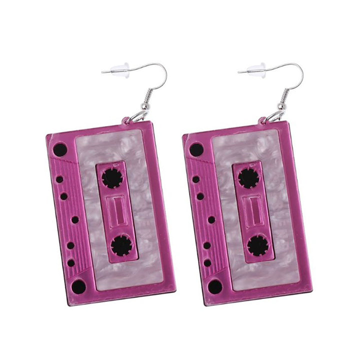 Retro-Inspired Cassette Tape Earrings Bowlift