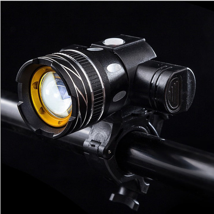 USB Rechargeable Bicycle Headlight with Adjustable Mount Bowlift