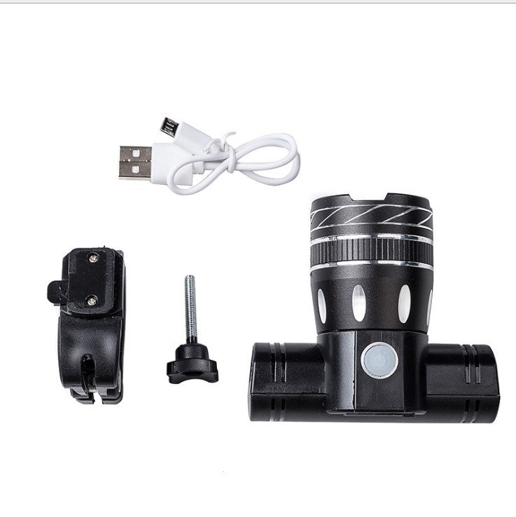 USB Rechargeable Bicycle Headlight with Adjustable Mount Bowlift