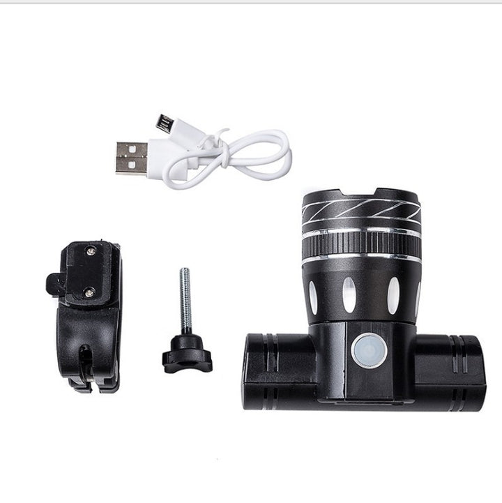 USB Rechargeable Bicycle Headlight with Adjustable Mount Bowlift