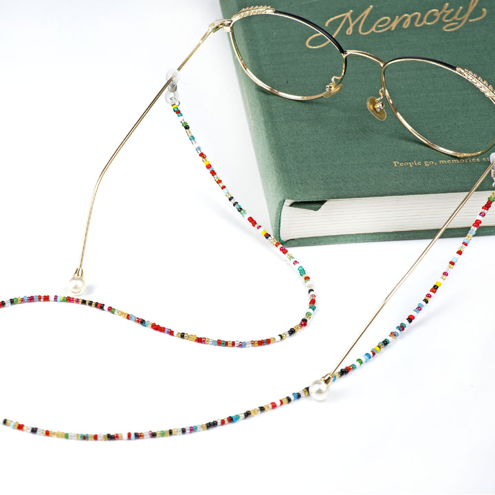 Colorful Beaded Eyewear Retainer Chain Bowlift