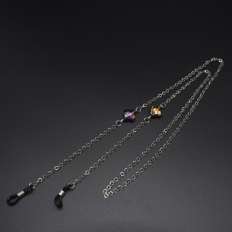 Elegant Gemstone Accented Eyewear Chain Bowlift