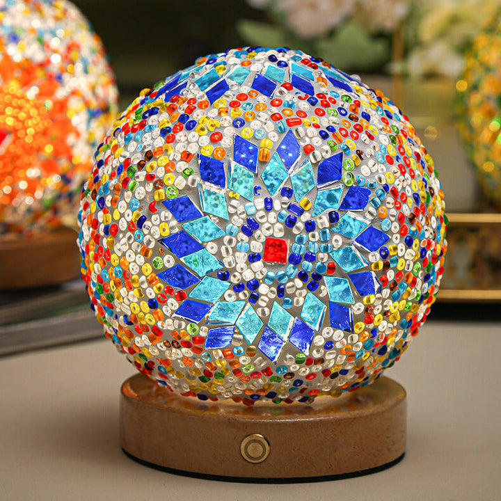 BowLift | BohoGlow – Modern Bohemian Table Lamp with USB Charging