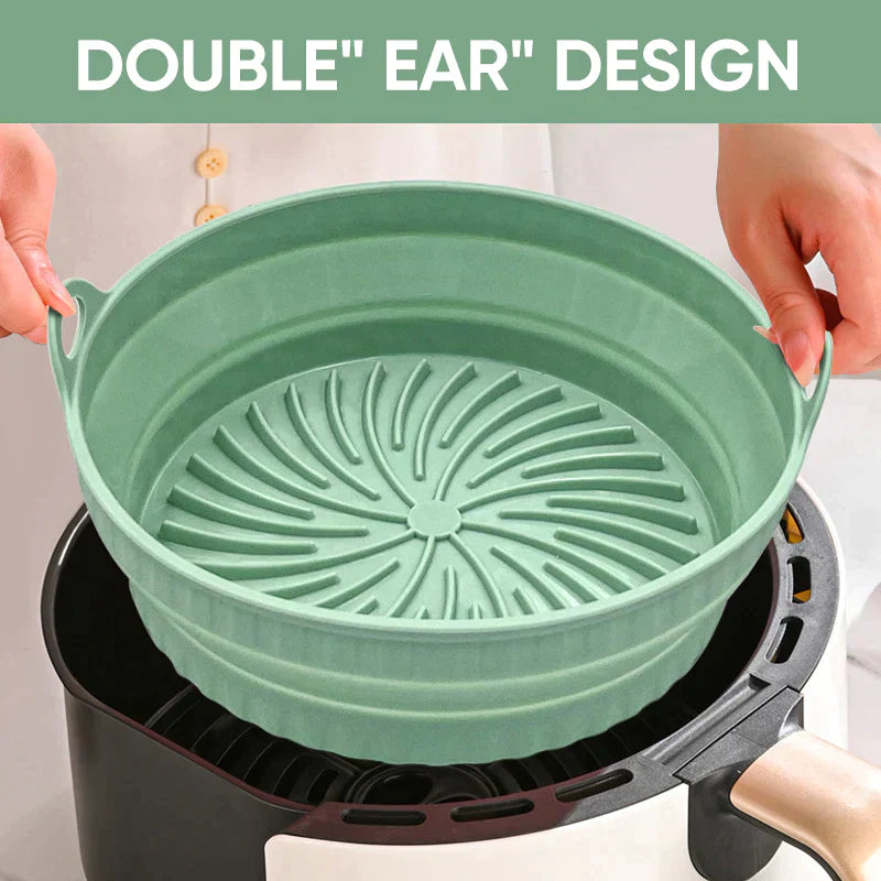 Air Fryer Silicone Grill Pan Reusable Baking Tray | Bowlift
