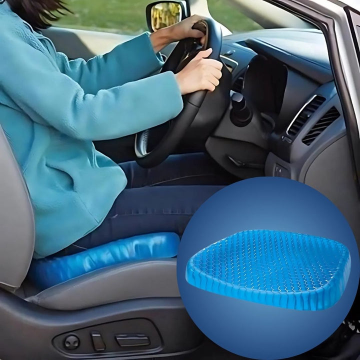 BowLift | Orthopedic Gel Seat Cushion for Pressure Relief, Tailbone Pain & Lower Back Support - Ideal for Office Chair, Car & Wheelchair Use