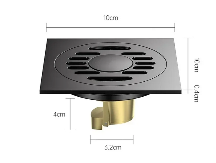 AquaShield Square Stainless Steel Floor Drain Bowlift