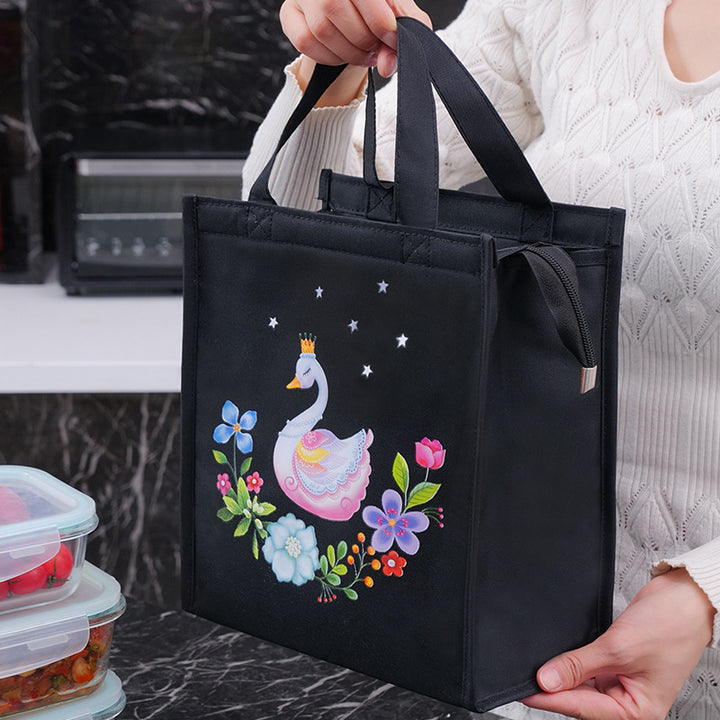Cooler Bag with Elegant Flower Design Bowlift