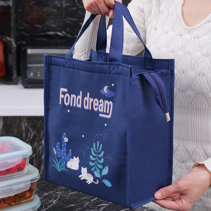Cooler Bag with Elegant Flower Design Bowlift