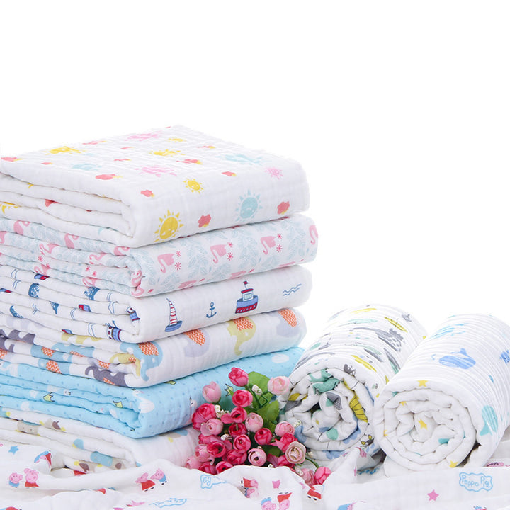 Soft Cotton Multi-Printed Baby Blanket Bowlift