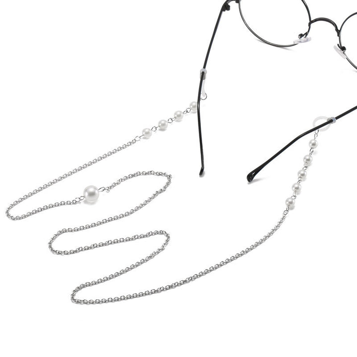 Pearl-Accented Eyewear Chain Bowlift